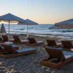 MaliaBayBeachHotel - Gazebo _ Sunbeds on the beach 4