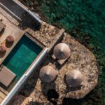 MinosBeach - 4. Minos Beach art hotel_Three Bedroom Villa with Pool_Aerial