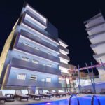 SemiramisCityRhodes - swimming pool by night